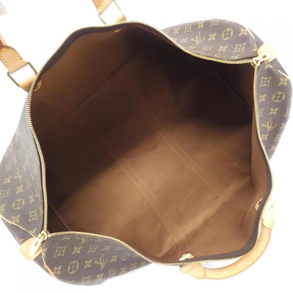 LOUIS VUITTON Authentic Brown Monogram Keepall 60 Boston Bag - Picture 9 of 10
